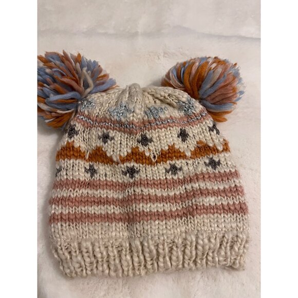Matilda Jane adele Girls Winter Double-Pom Hat Size LG - Picture 4 of 8